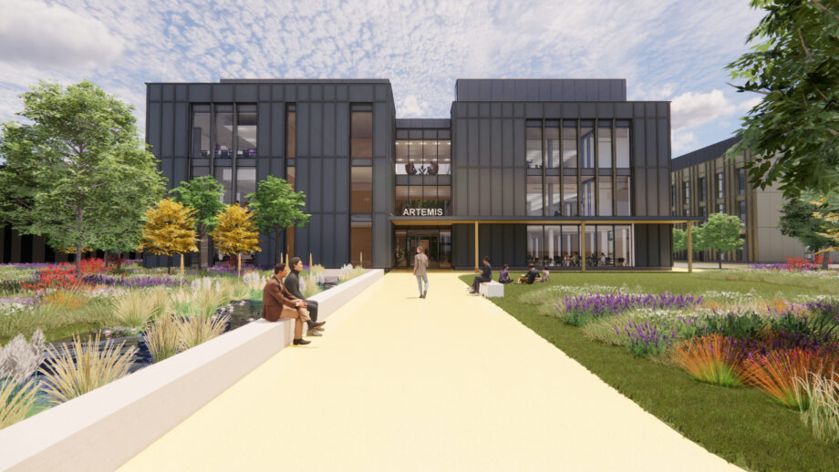 Phase 3 Aerial and View to the Artemis Building