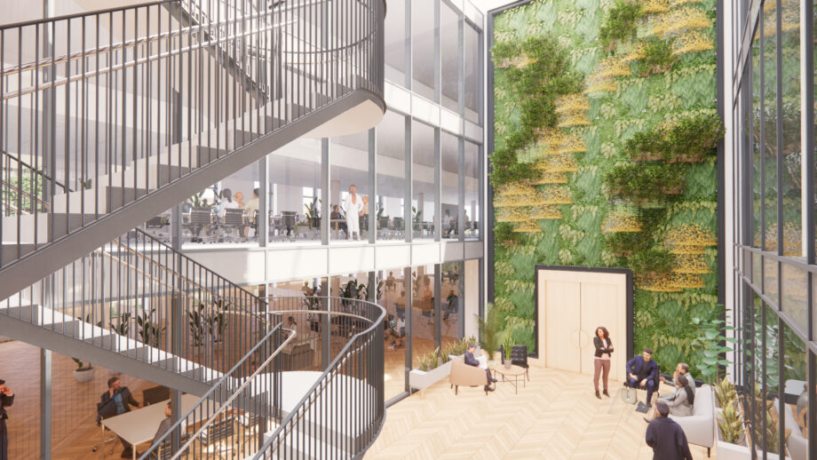 Phase 3 Visualisations - Atrium, Office and Laboratory spaces