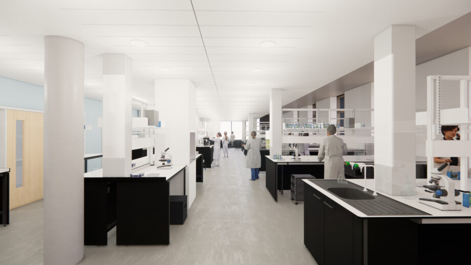 Phase 3 Visualisations - Atrium, Office and Laboratory spaces